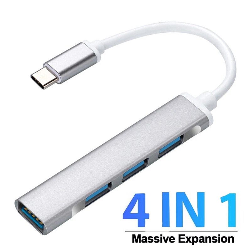 Laptop Accessories For Programmers - 4-In-1 Type-C Extender Hub 4 Port