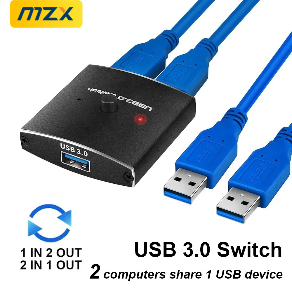 Laptop Accessories For Programmers - MZX Two-Way USB 3.0 Switch KM