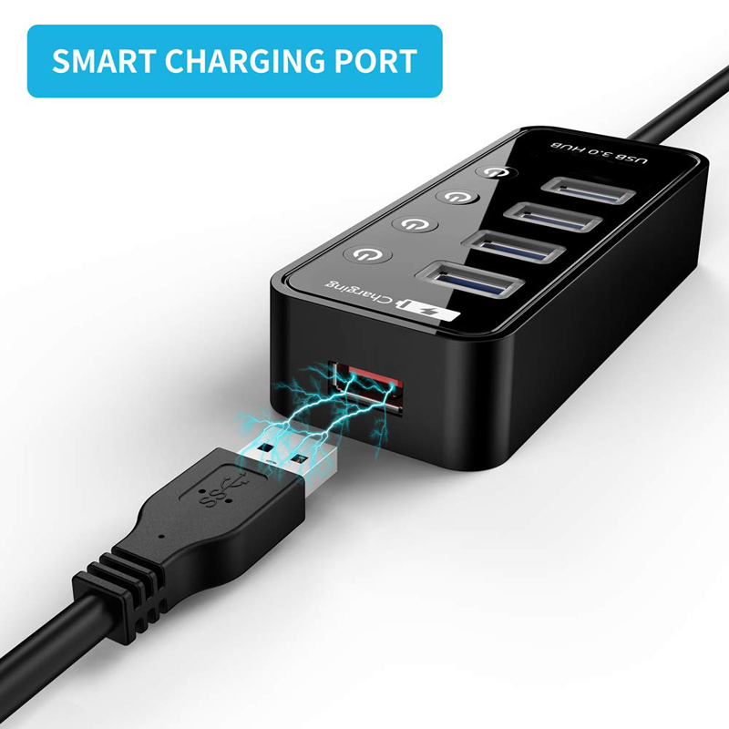 USB HUB 3.0 4 7 Port Smart Pho - Laptop Accessories For Programmers recension och pris