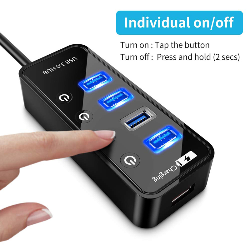 USB HUB 3.0 4 7 Port Smart Pho - Laptop Accessories For Programmers recension och pris