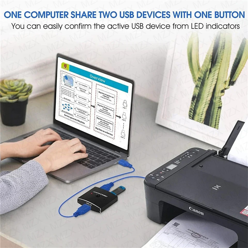 MZX Two-Way USB 3.0 Switch KM  - Laptop Accessories For Programmers recension och pris
