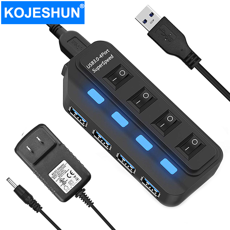 4 Ports USB 3.0 HUB 5Gbps High - Laptop Accessories For Programmers recension och pris